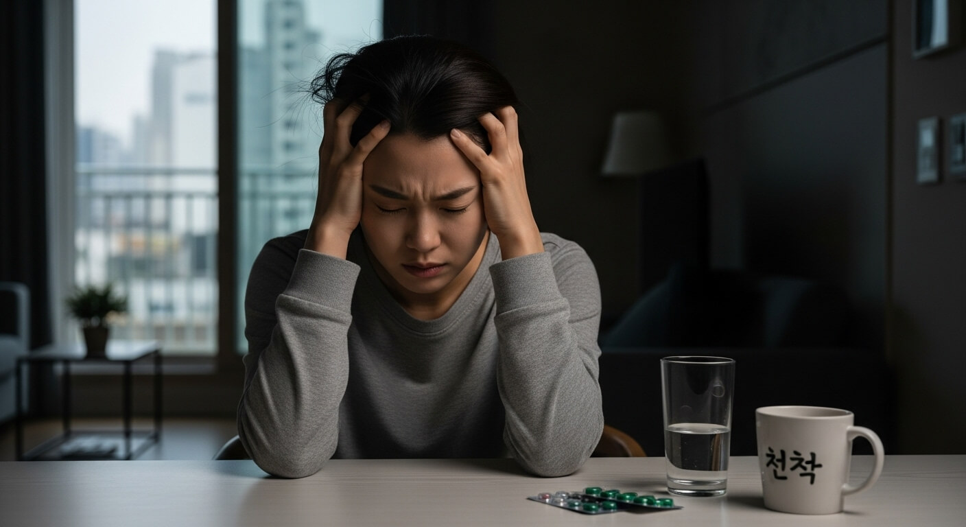 왼쪽 머리 두통