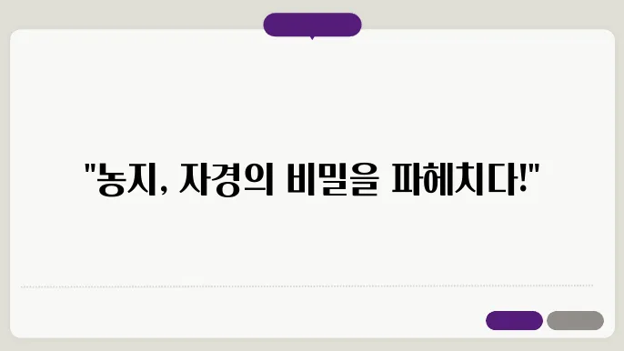 농지 자경요건