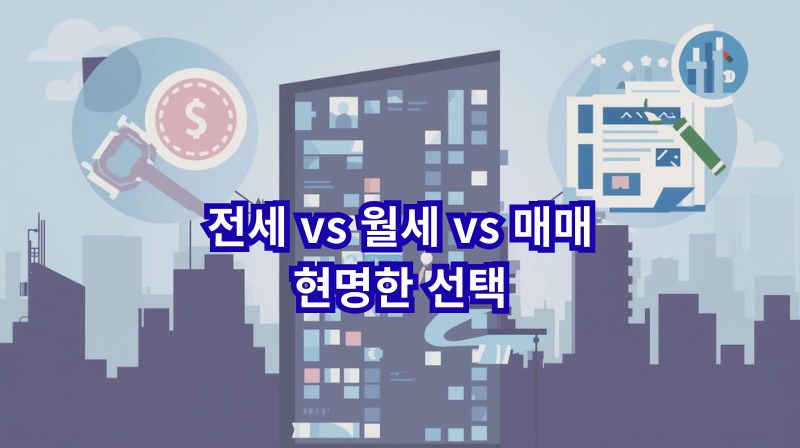 전세&middot;월세&middot;매매를 비교하는 인포그래픽 썸네일