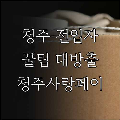 청주 전입자를 위한 꿀팁! 2025 ..