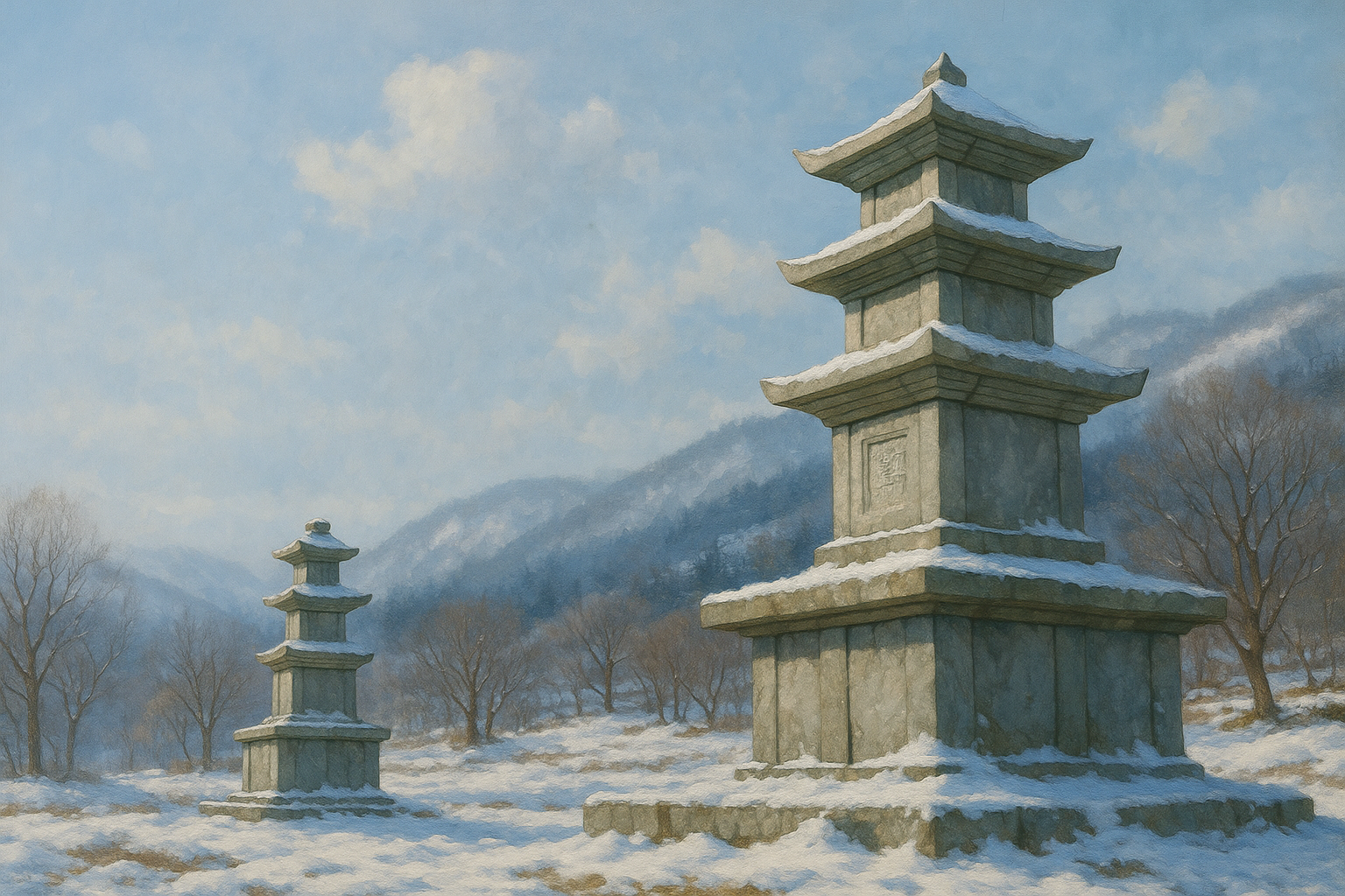 보령 성주사지 삼층석탑