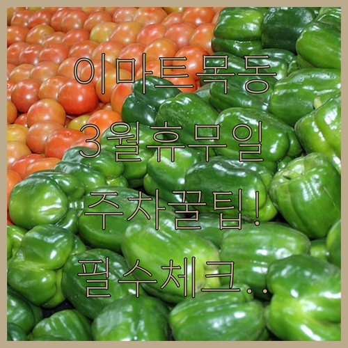 이마트 목동점 3월 방문 전 확인사항..