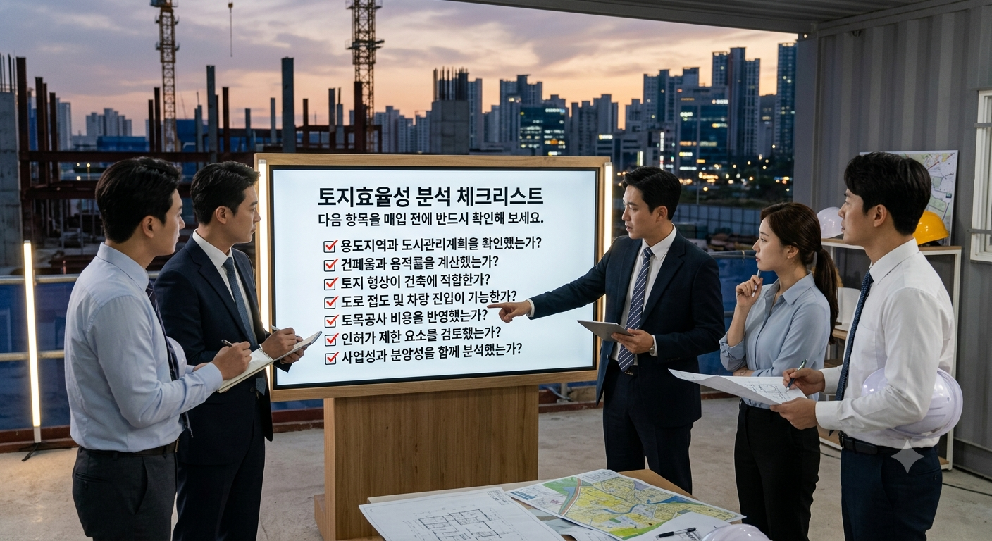 토지효율성 분석 체크리스트
