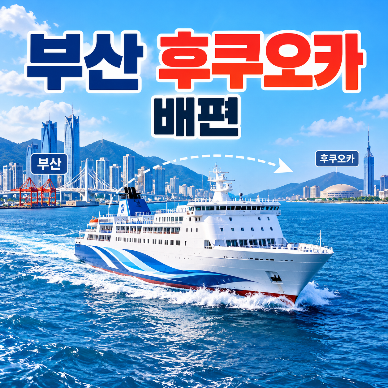 부산에서 후쿠오카 배편 종류, 소요 시간, 예약 방법 총정리