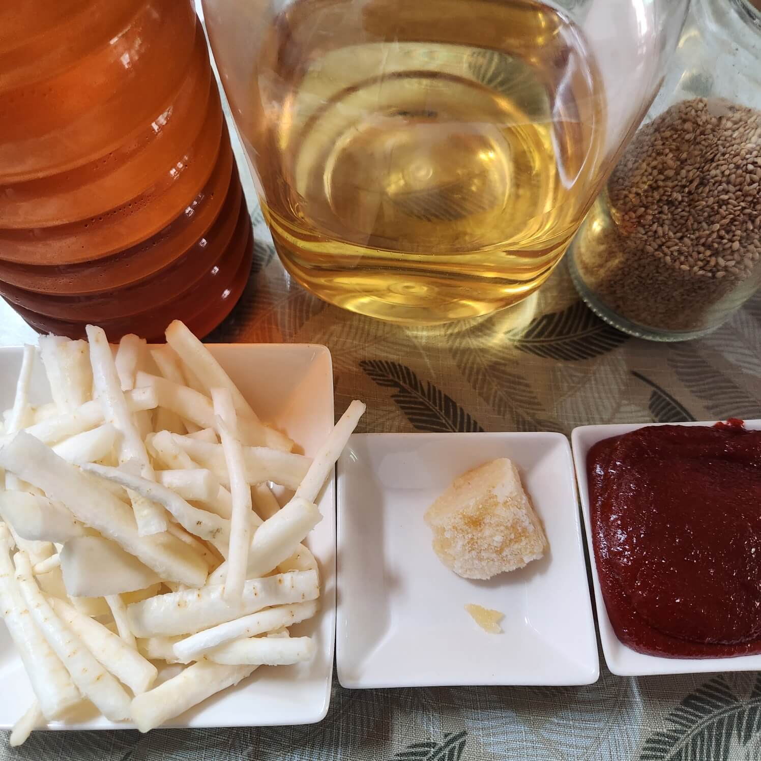 도라지 고추장 볶음 양념 레시피 들기름 볶음 요리 만드는 법 요리재료