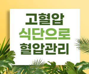 고혈압 식단으로 혈압관리