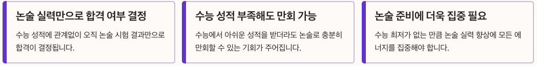 연세대 논술 수능최저학력기준 정리 이미지