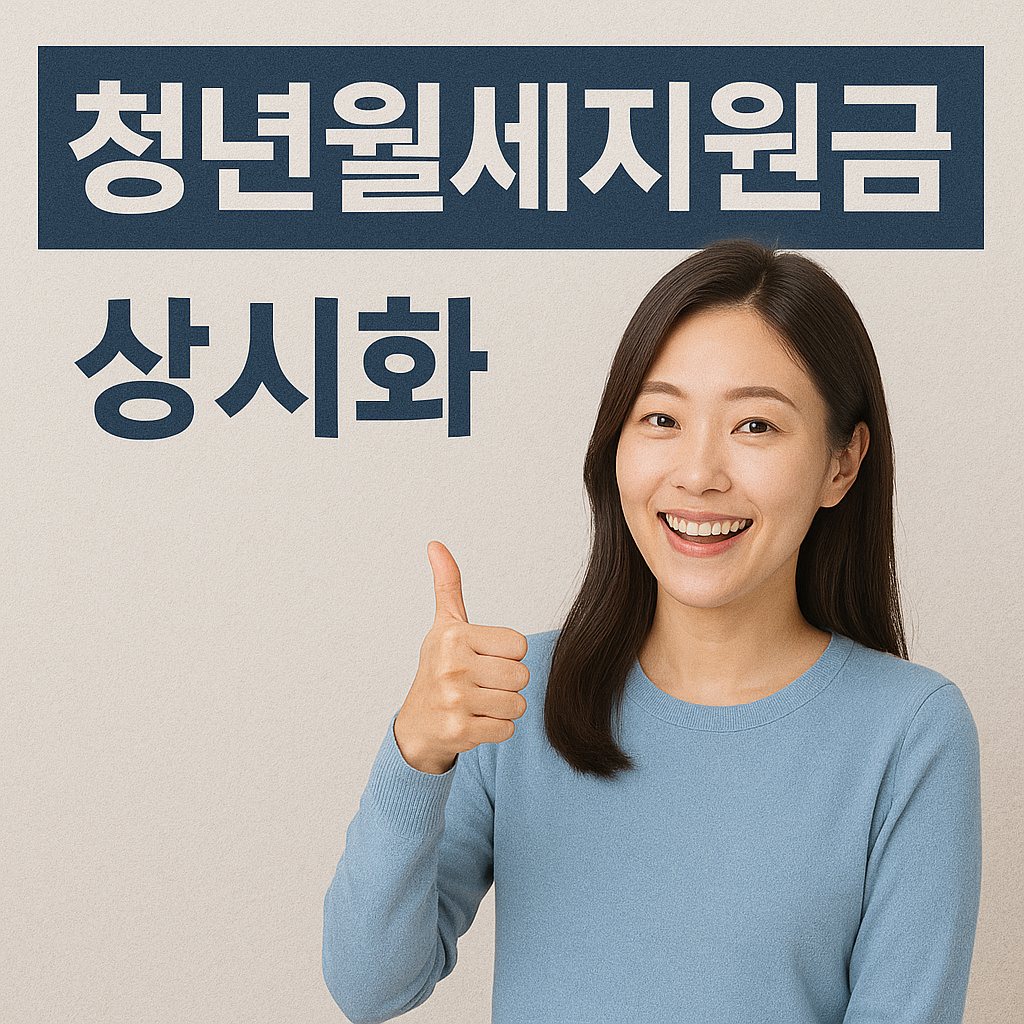 청년월세지원금 상시화, 이제 언제든 신청 가능해졌다!
