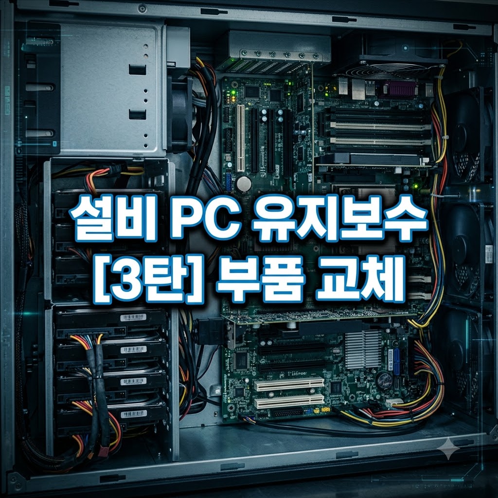 [설비 PC 유지보수] 3탄: 하드디스크 및 그래픽/랜 카드 부품 교체 실무 가이드