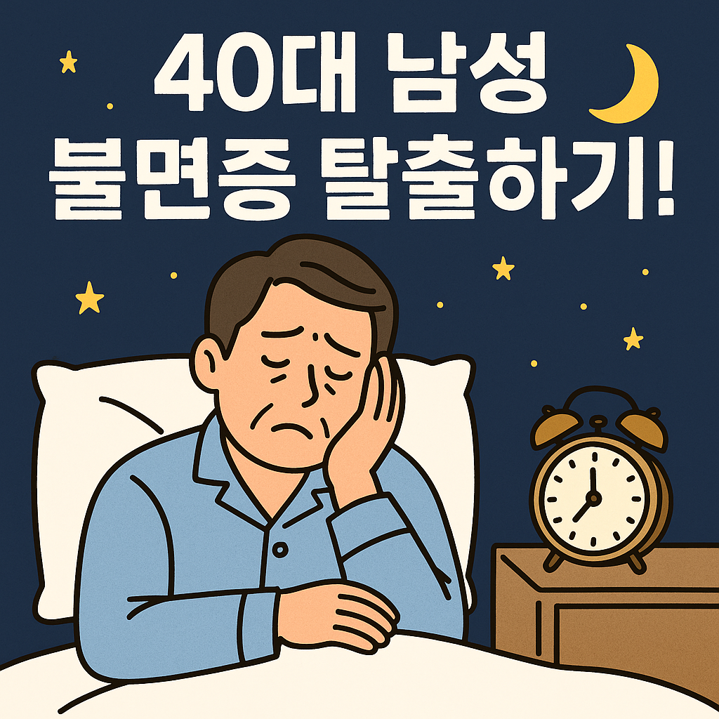 40대 불면증 탈출 방법 해결 방법