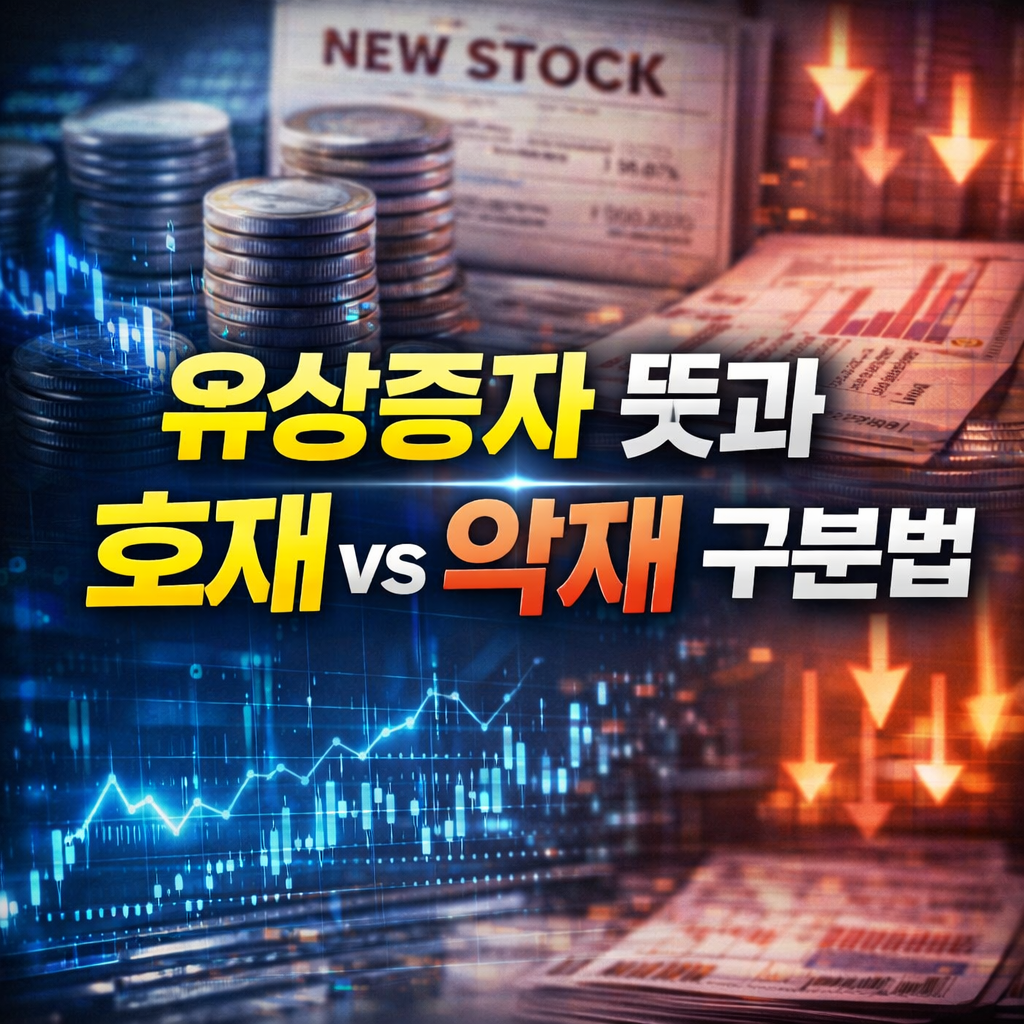 유상증자 뜻과 호재,악재 구분법