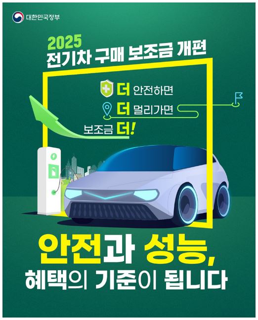2025 전기차 구매 보조금 개편