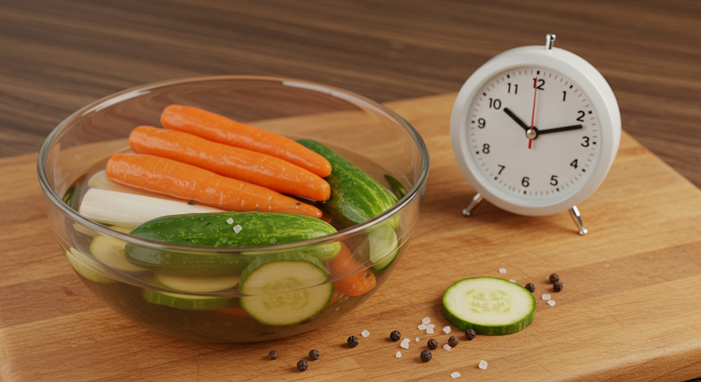 절임가이드 침지시간 열처리여부 아삭유지