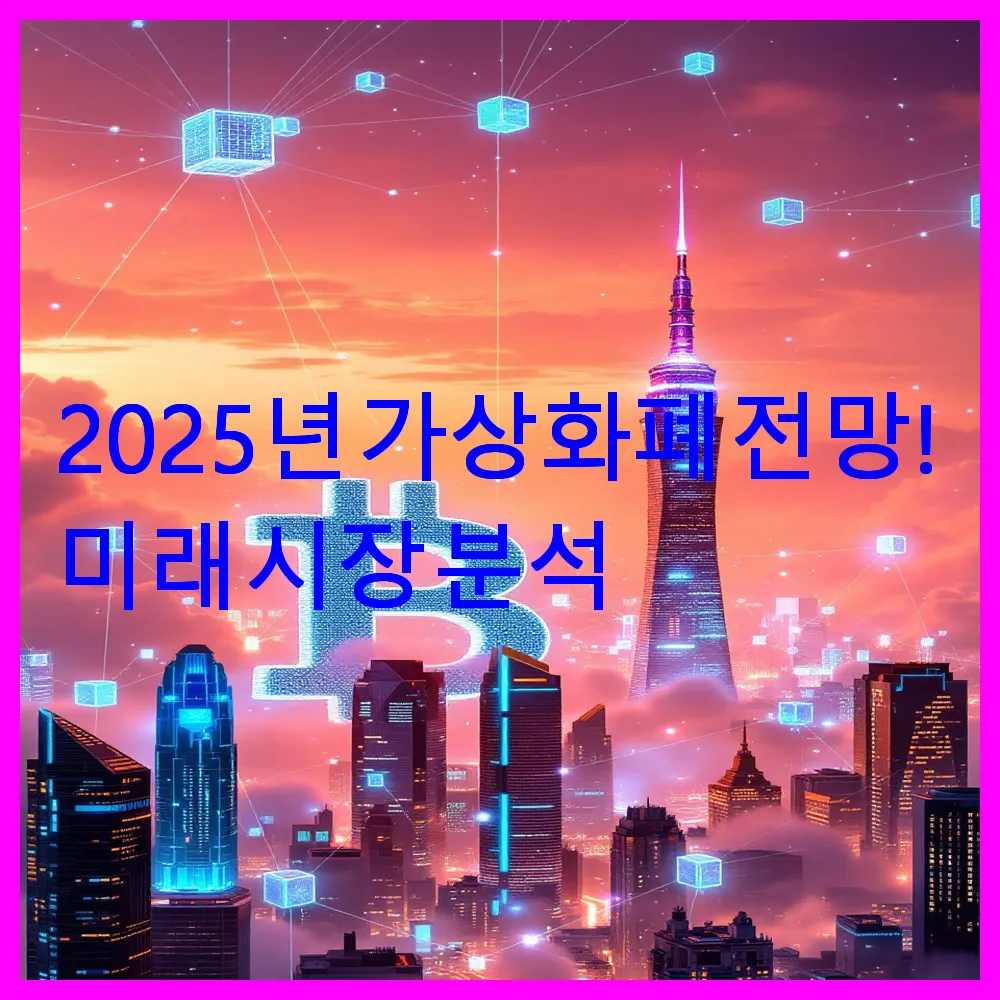 2025년 가상화폐 전망! 미래 시장 분석