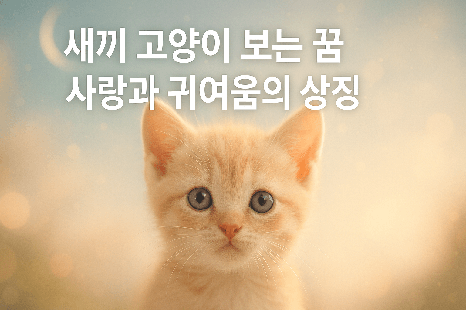 새끼 고양이 보는 꿈 썸네일