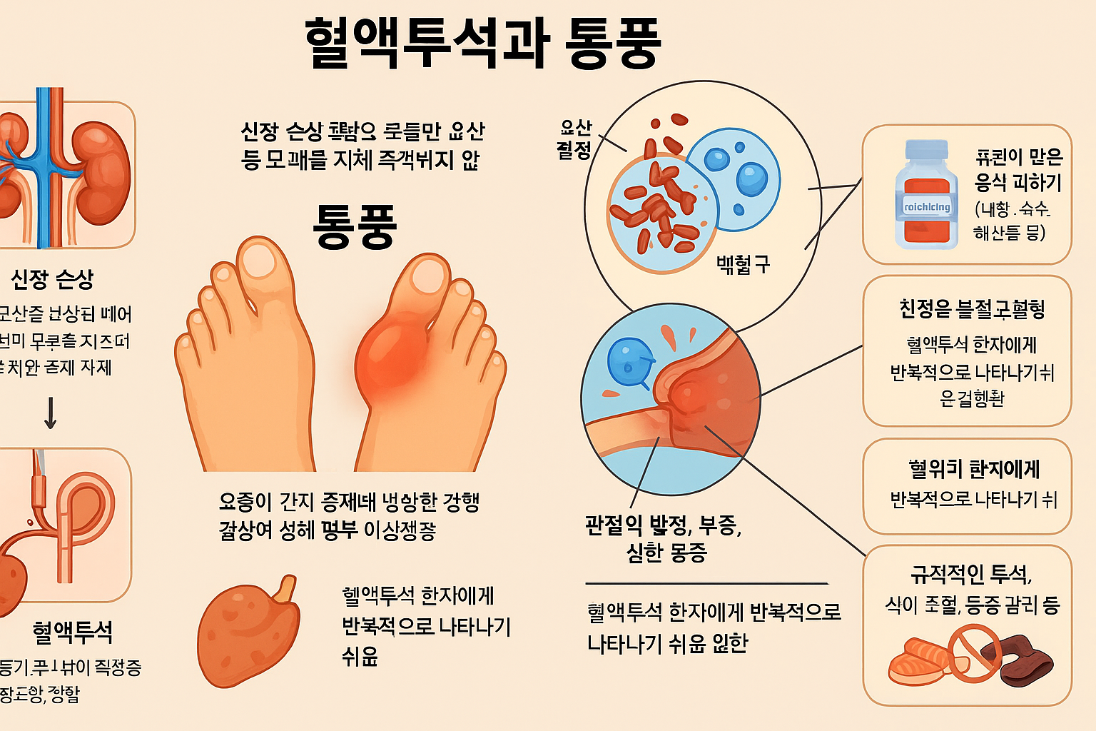 혈액투석과 통풍, 함께 오는 질병의 상관관계와 관리법