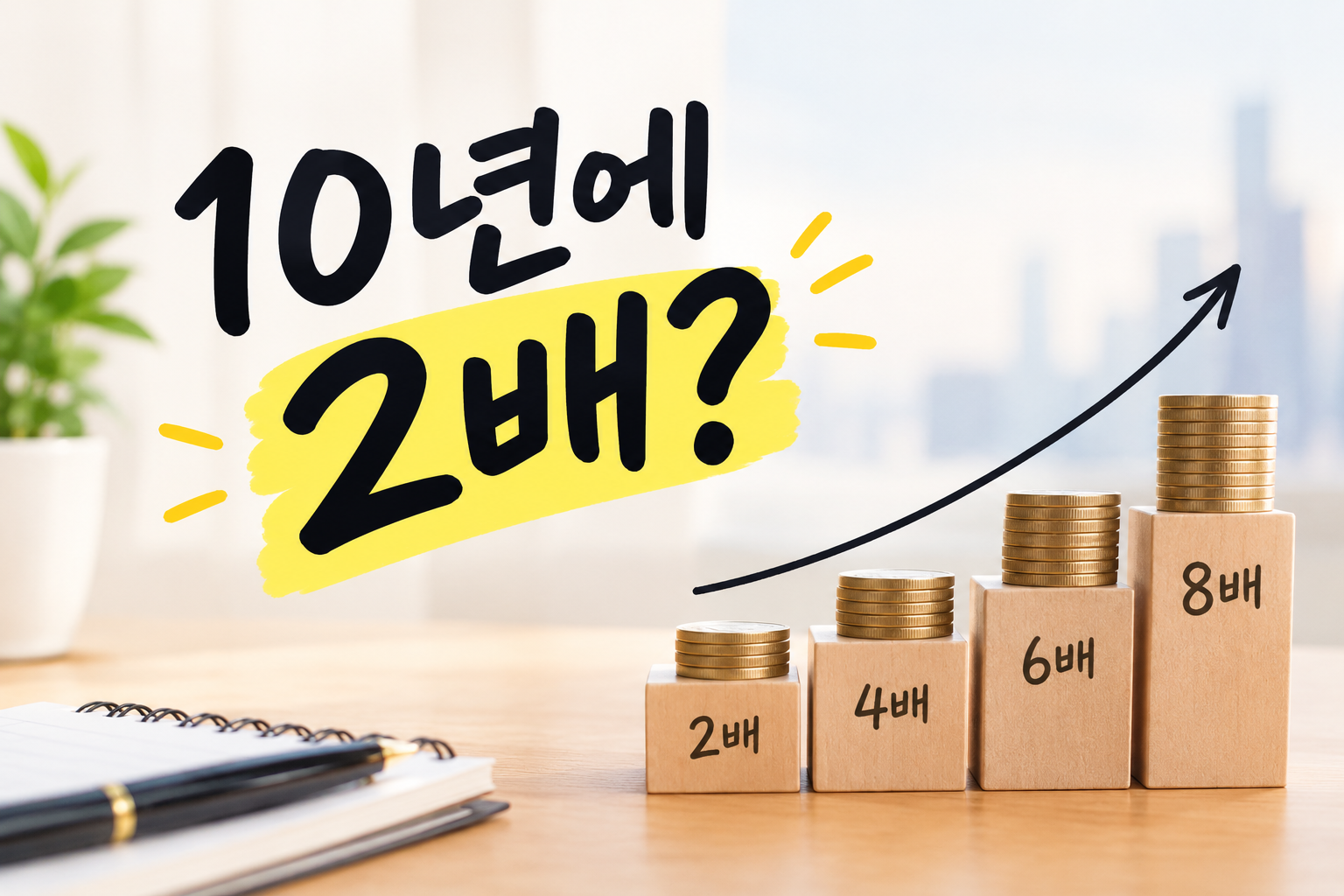 재테크에서 가장 필요한 마인드, 10년에 2배를 생각해보기