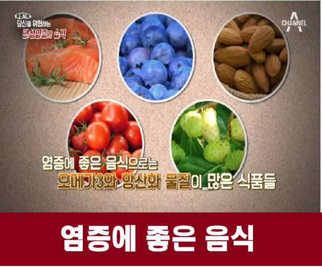 염증에 좋은 음식에 관한 사진