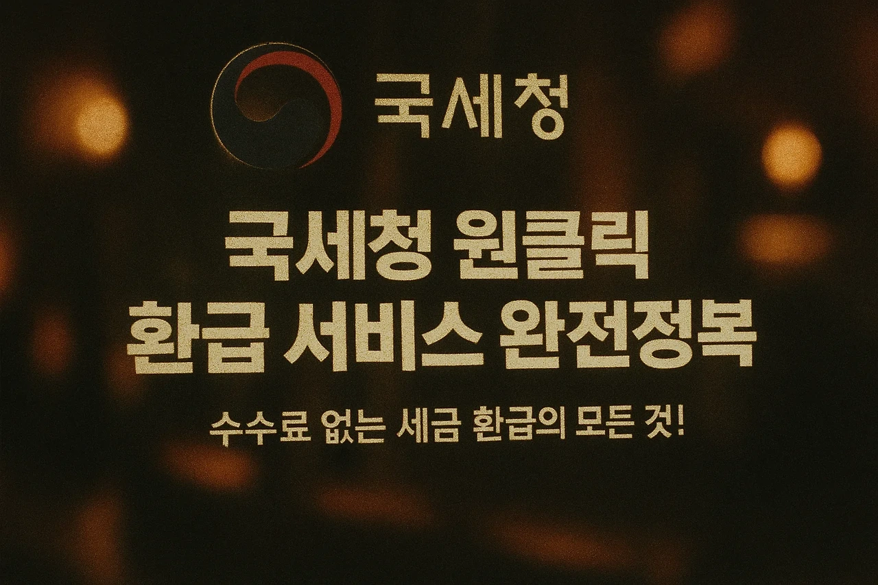 국세청 원클릭 환급 서비스 완전정복: 수수료 없는 세금 환급의 모든 것!