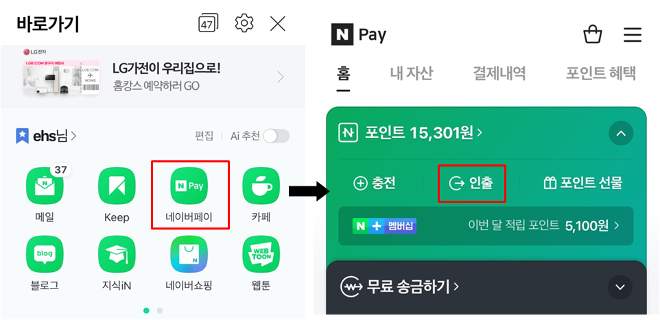 네이버 포인트 현금화