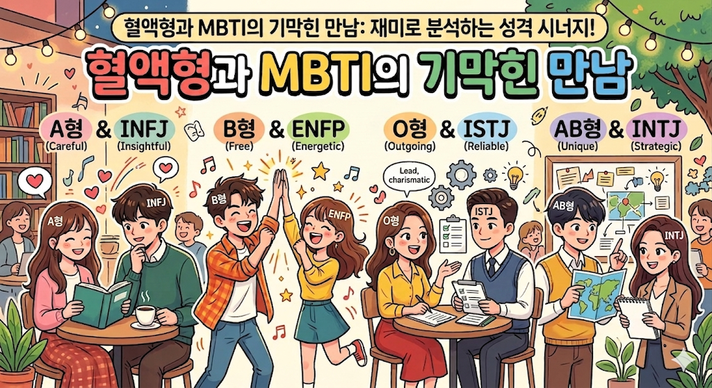 혈액형과 MBTI의 기막한 만남
