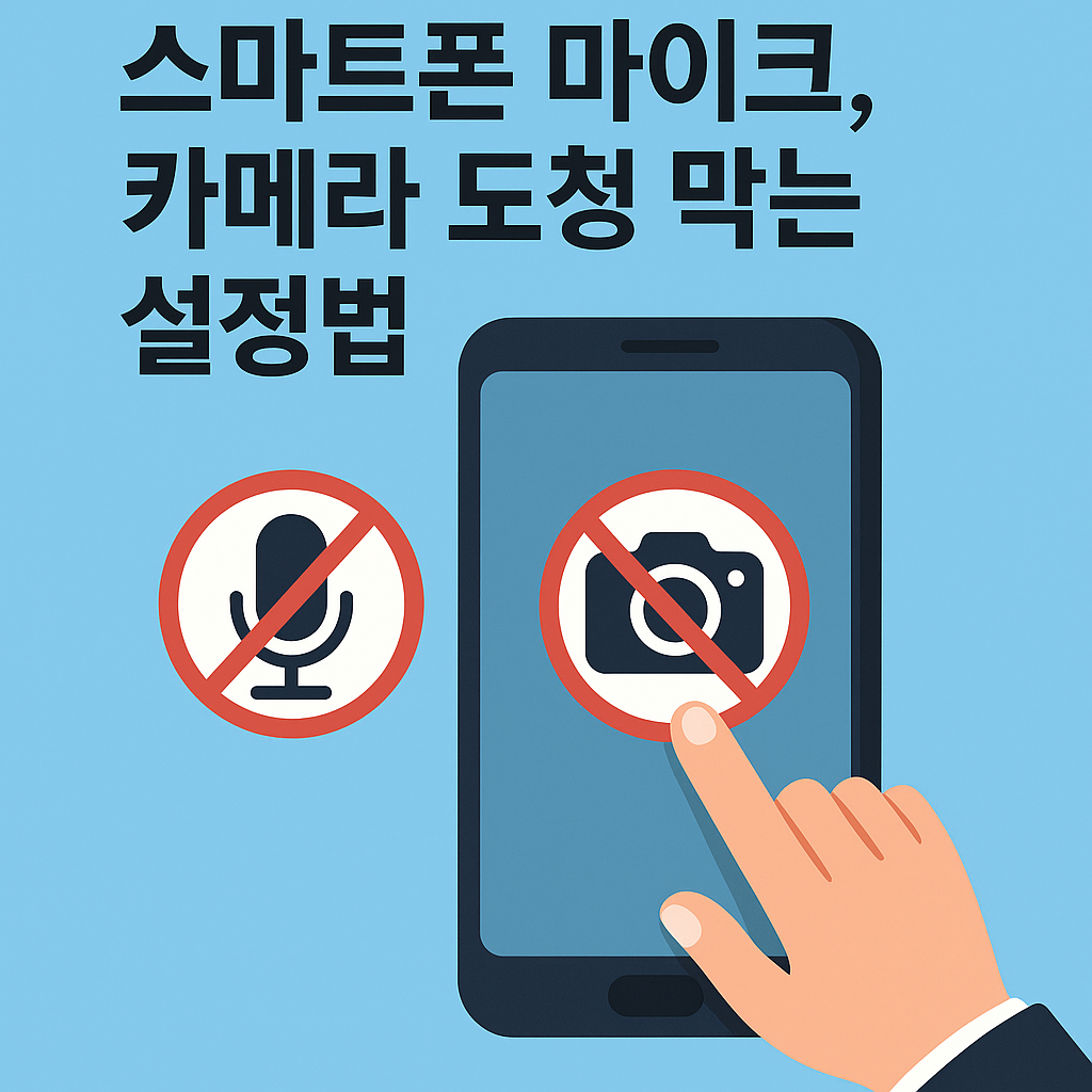 스마트폰 마이크, 카메라 도청 막는 설정법