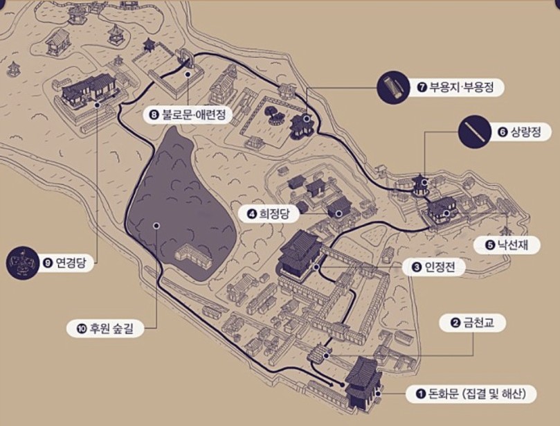 창덕궁 관람동선 창덕궁 야간개장