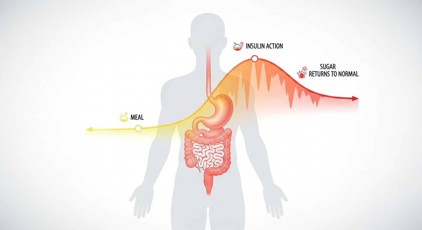 식사 후 가볍게 산책하며 졸림을 줄이는 모습