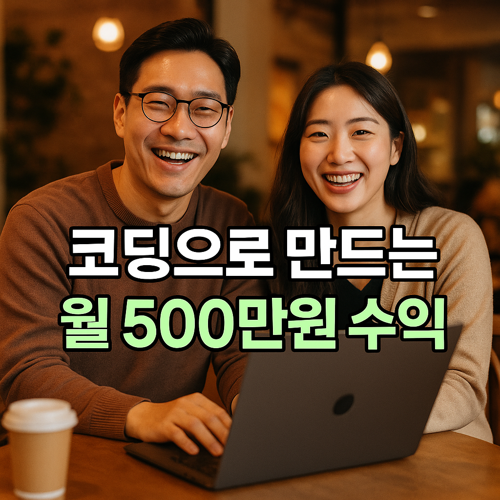코딩으로 만드는 월 500만원 수익