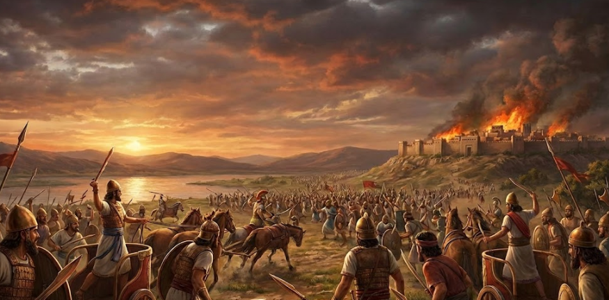 여호수아 11장 - 가나안 북부 정복과 전쟁의 종료