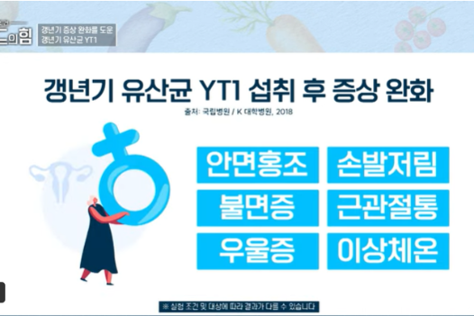 여성 갱년기 유산균 YT1
