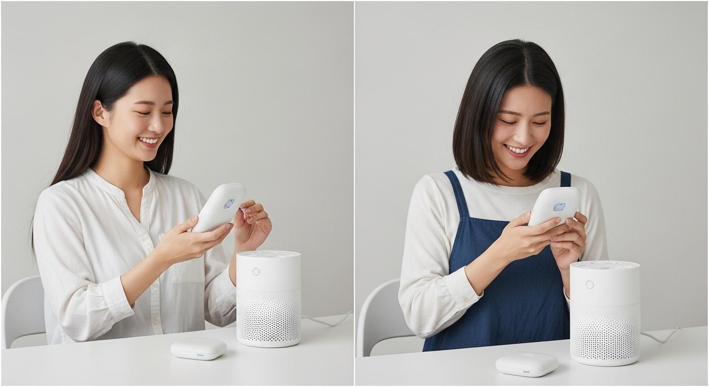 털날림 소형 공기청정기 1달 사용 후기