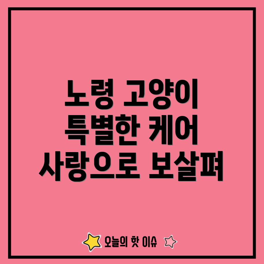 고양이 노화