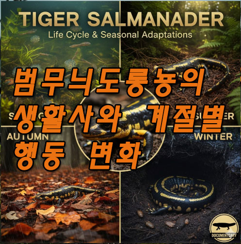 범무늬도롱뇽의 생활사와 계절별 행동 변화