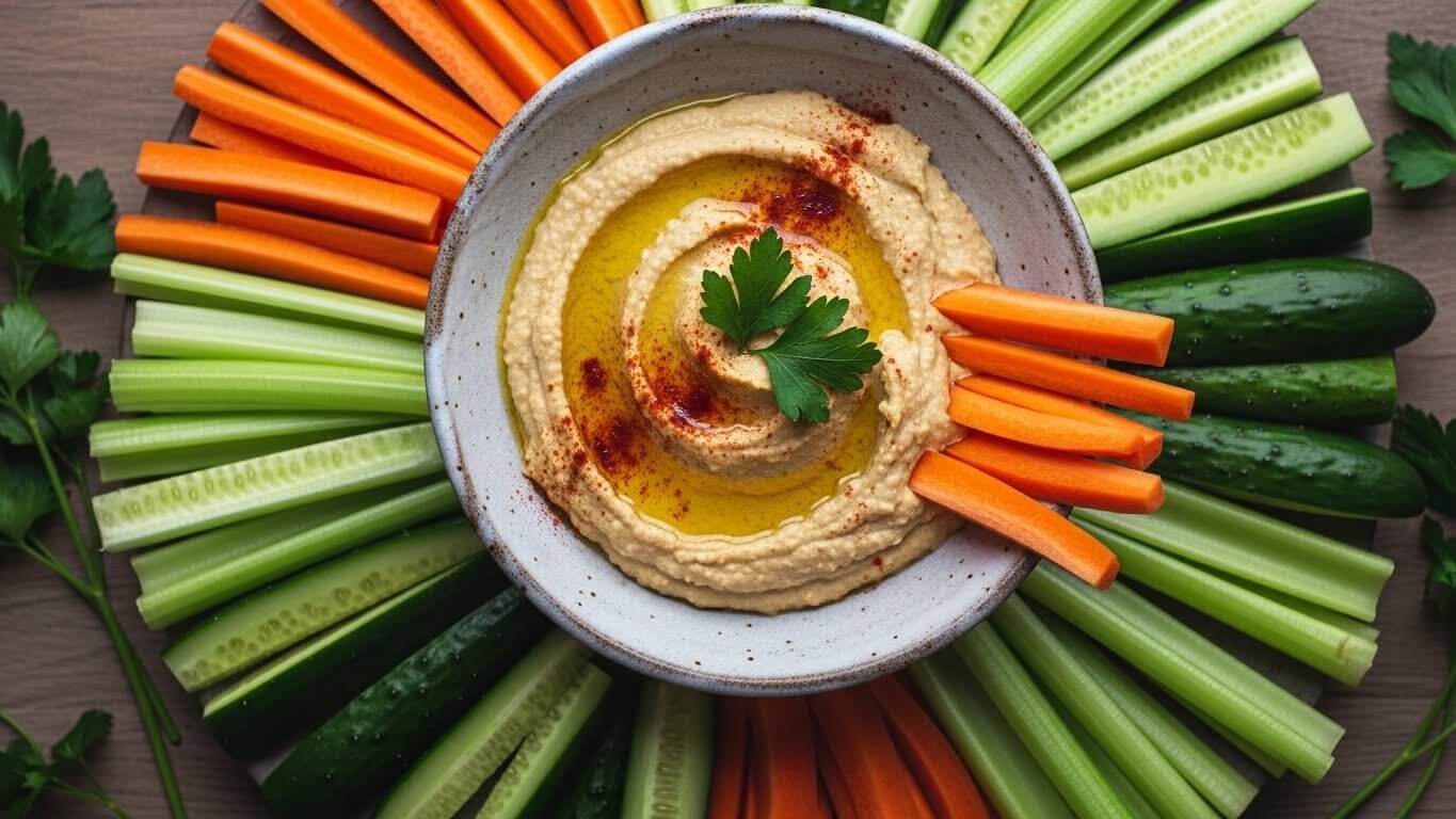 비건 단백질 식단으로서의 후무스