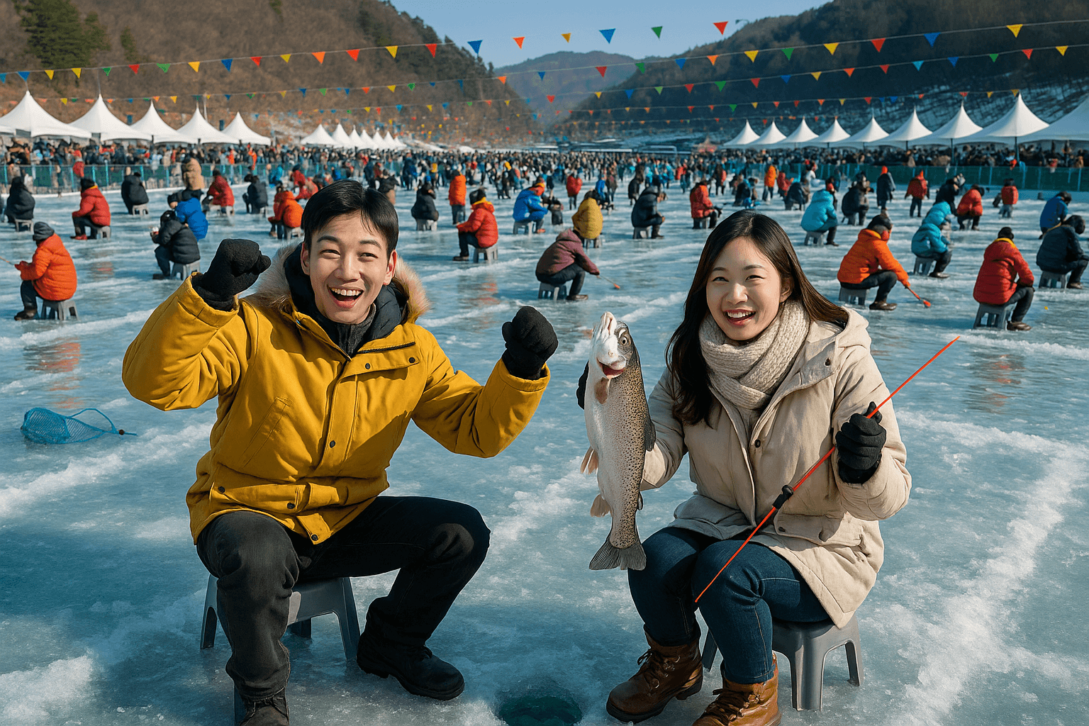 평창 송어축제 여행, 겨울 산속에서 즐기는 낚시와 힐링의 향연