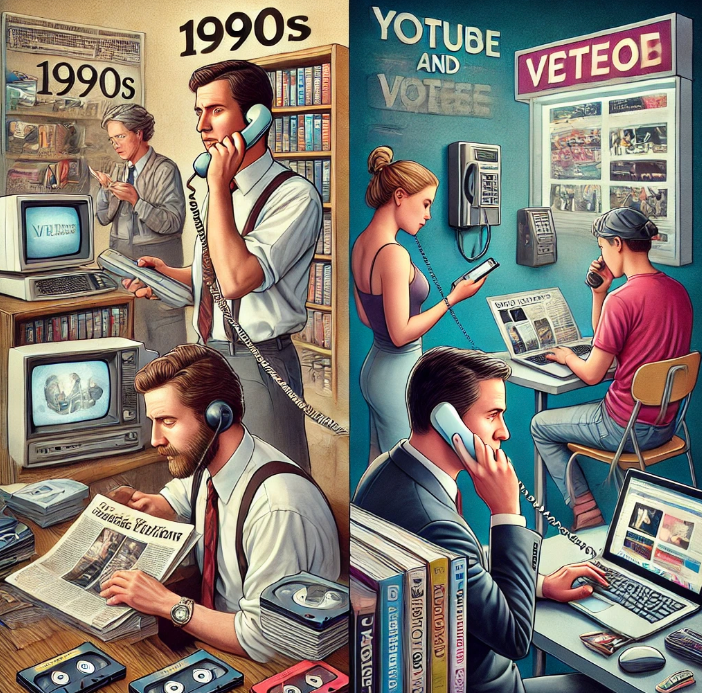 90년대와 2024년 비교 사진