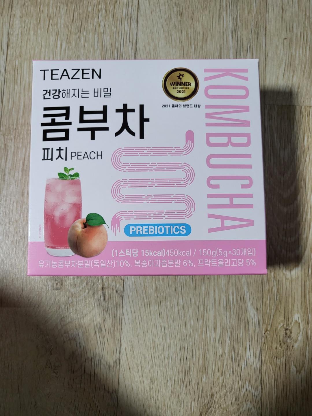 티젠 콤부차 피치 박스