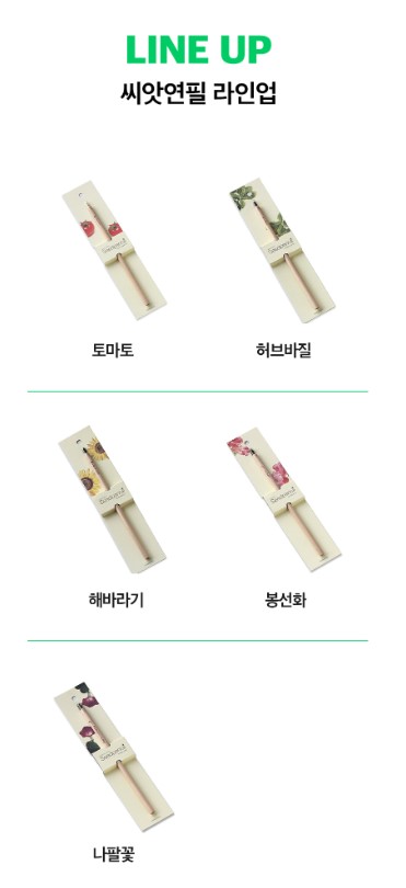 씨앗연필 미니화분