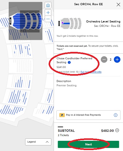 좌석 선택 및 결제하기