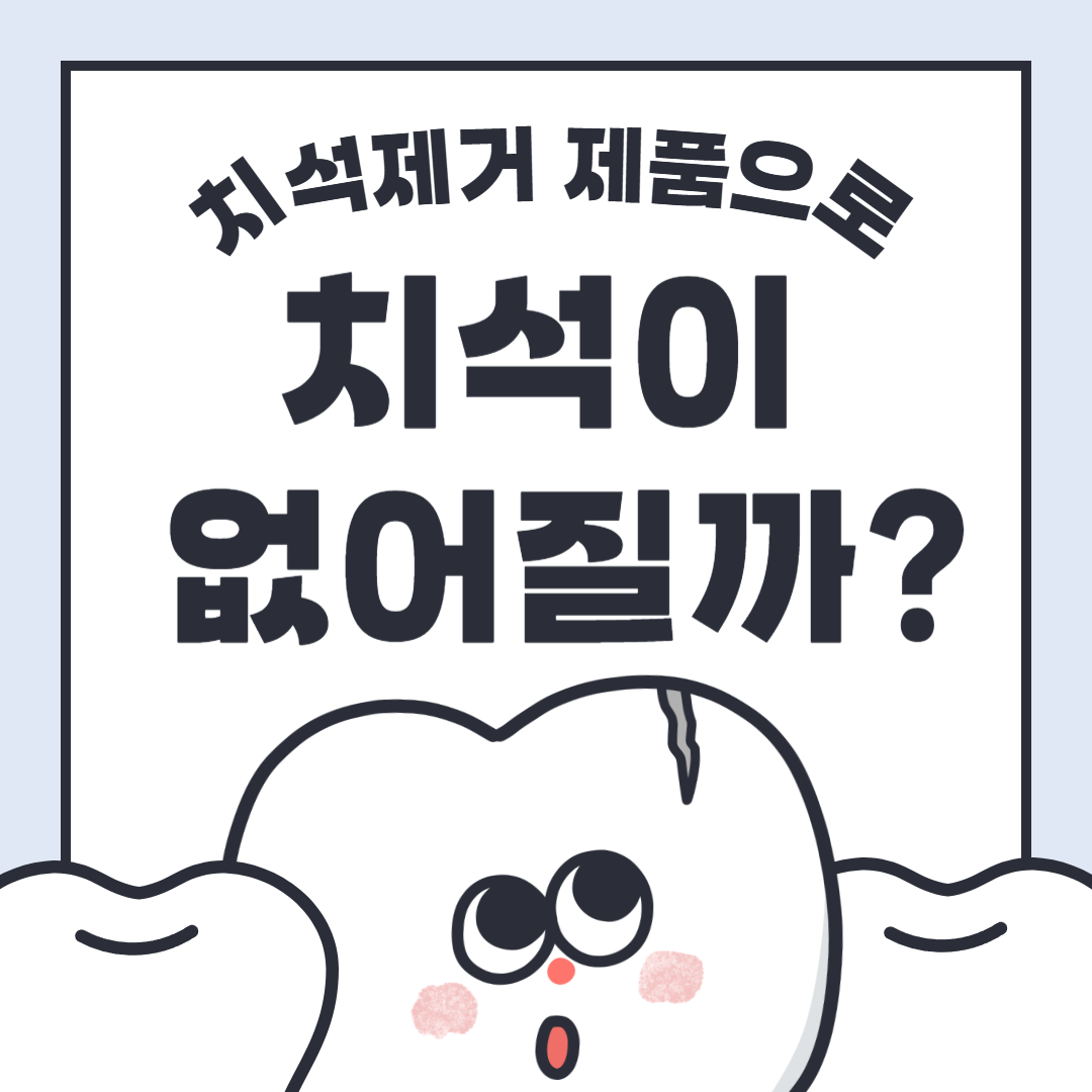 치석제거 제품으로 치석이 없어질까?