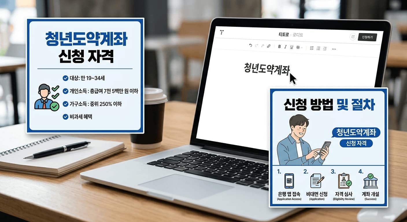 청년도약계좌 신청 자격 및 신청 방법 절차 안내 이미지