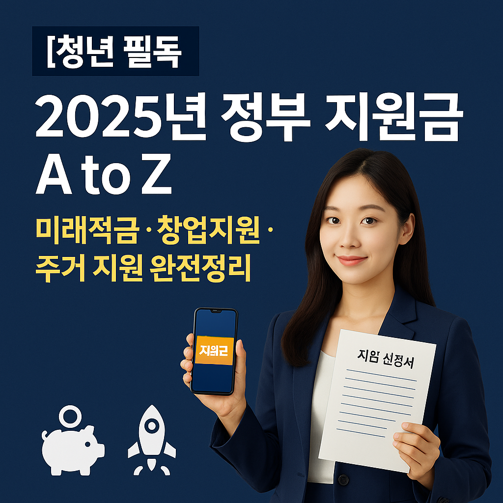 [청년 필독] 2025년 정부 지원금 A to Z ｜ 미래적금&middot;창업지원&middot;주거 지원 완전정리