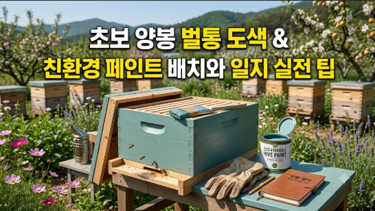 친환경페인트로 벌통 도색