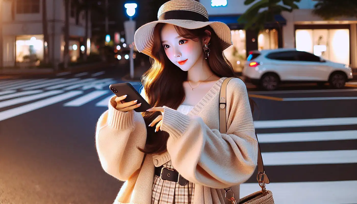 아이폰-배터리-교체-비용을-알아보는-여성의-모습