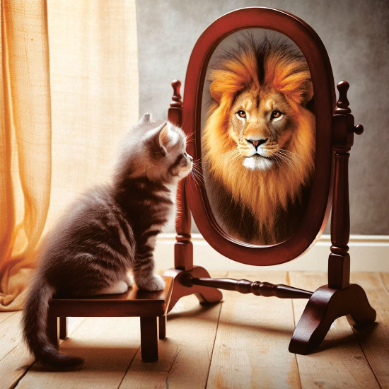 착각을 하는 모습