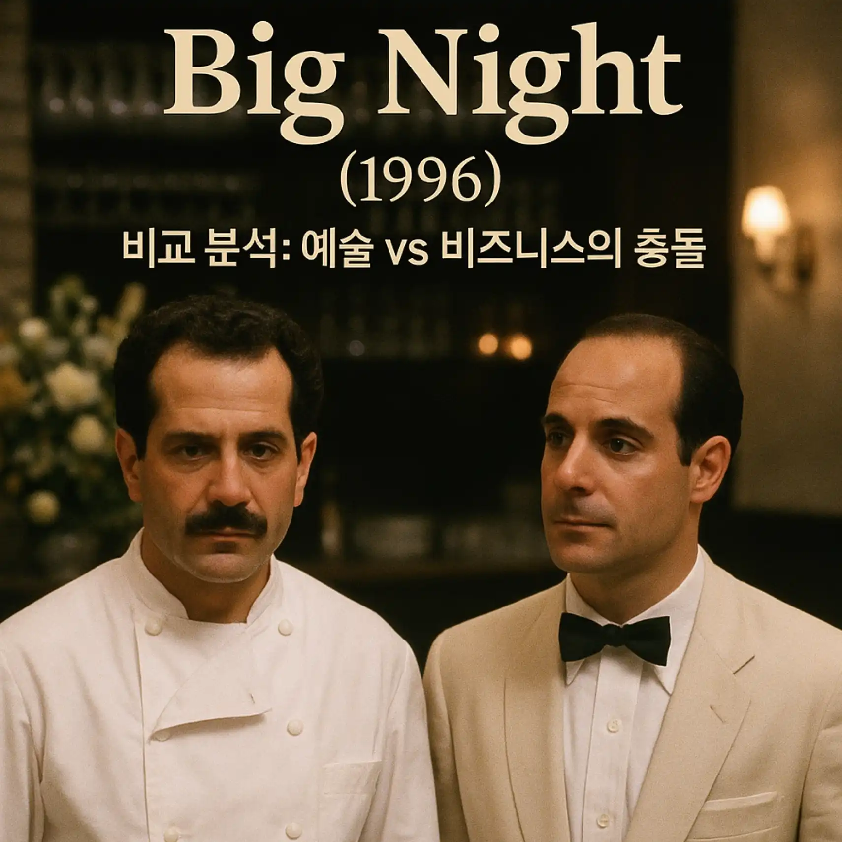 영화 빅 나이트 (Big Night, 1996) - 비교 분석 : 예술 vs 비즈니스의 충돌