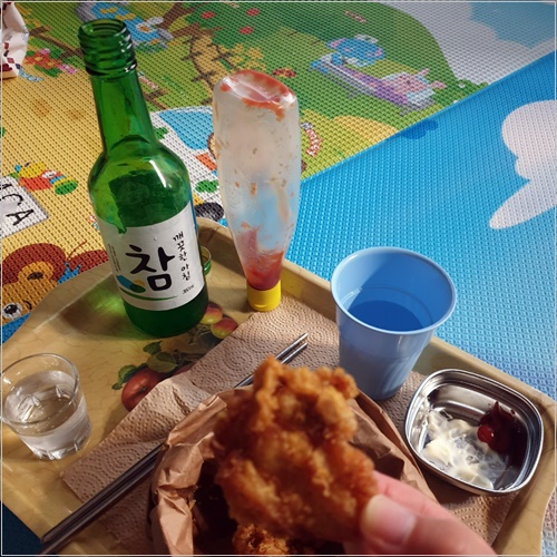 소주_안주_치킨