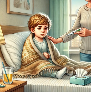 아동 독감, 감기 관련 사진