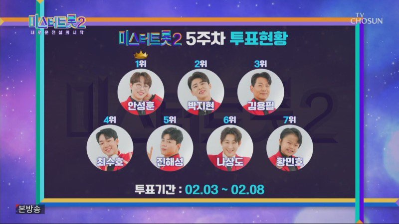 미스터 트롯2 투표하기